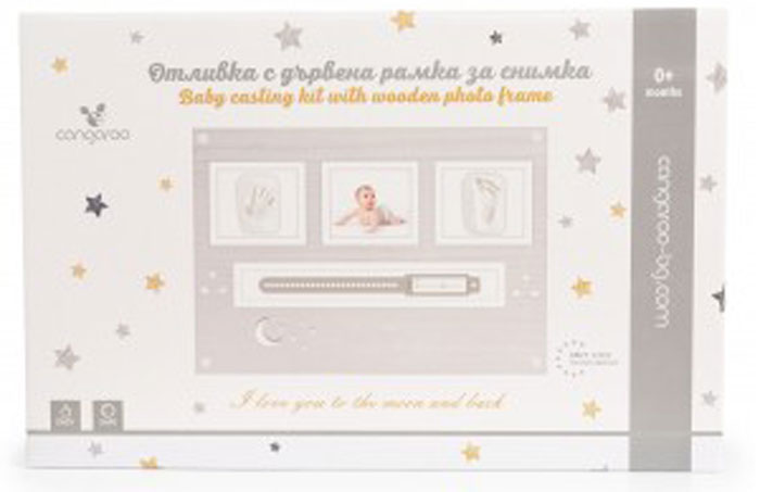 Impressão de mãos e pés com moldura para fotos Cangaroo