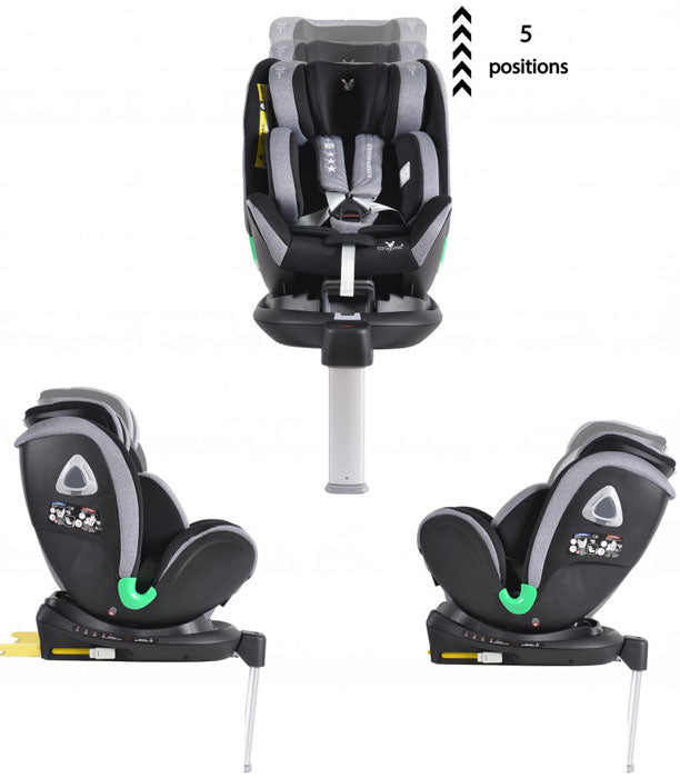 Cadeira auto Cangaroo Commodore dark grey (40-135cm)