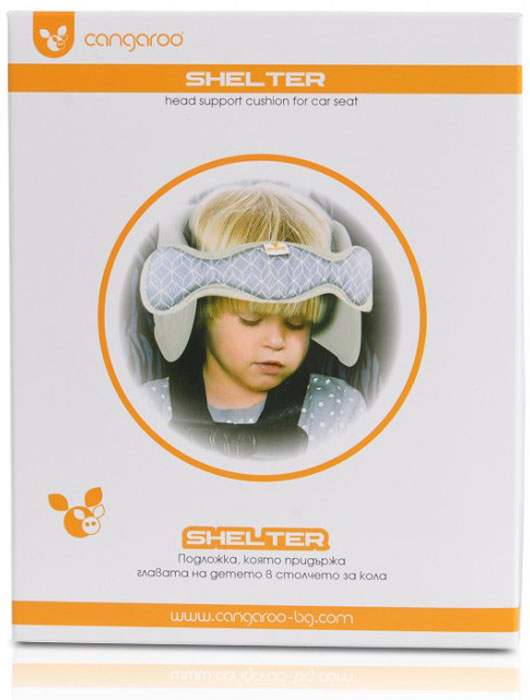 Almofada de cabeça ergonómica Cangaroo Shelter black