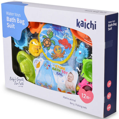 Saco com brinquedos banho happy water Kaichi