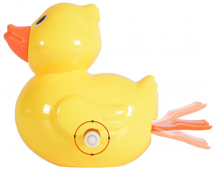 Patinho para banho com corda Moni Wind up