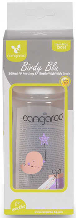 Biberão 300 ml Cangaroo Birdy blu girl