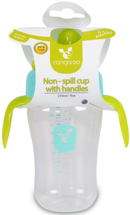 Copo 270ml anti-gotas Cangaroo blue
