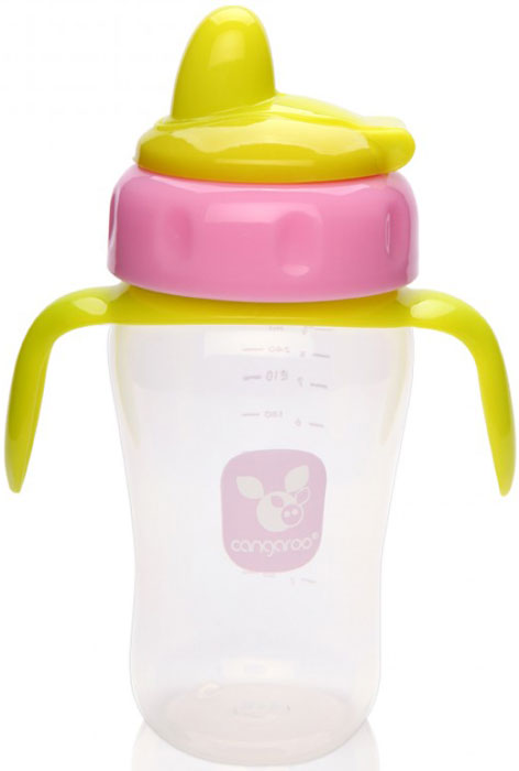 Copo 270ml anti-gotas Cangaroo pink