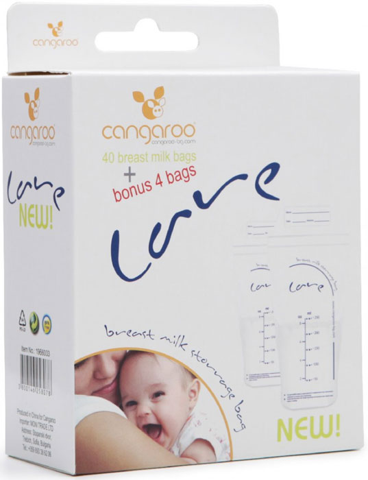 Sacos de armazenamento de leite materno Cangaroo Care