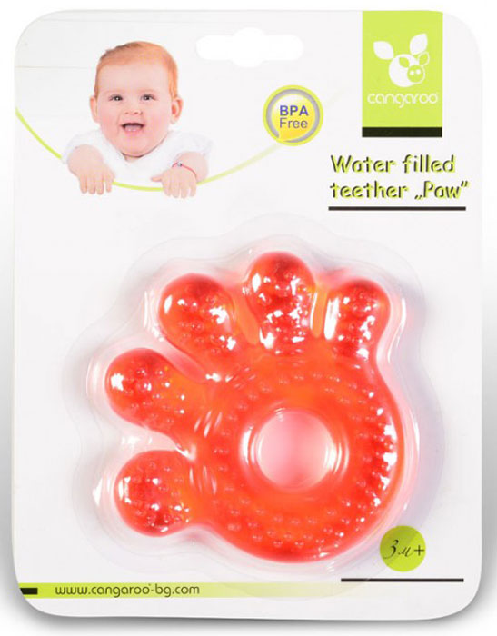 Mordedor com água Cangaroo Paw red