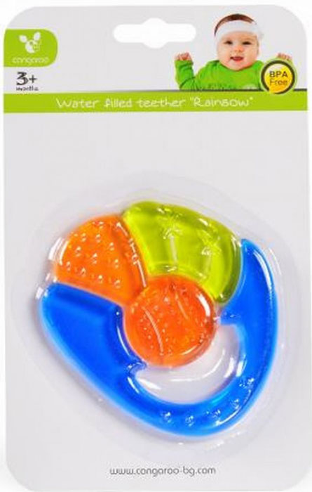 Mordedor com água Cangaroo Rainbow Blue