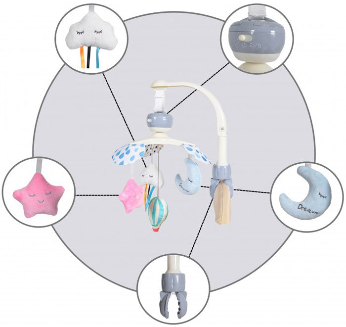 Mobile musical Cangaroo Moonlight pink