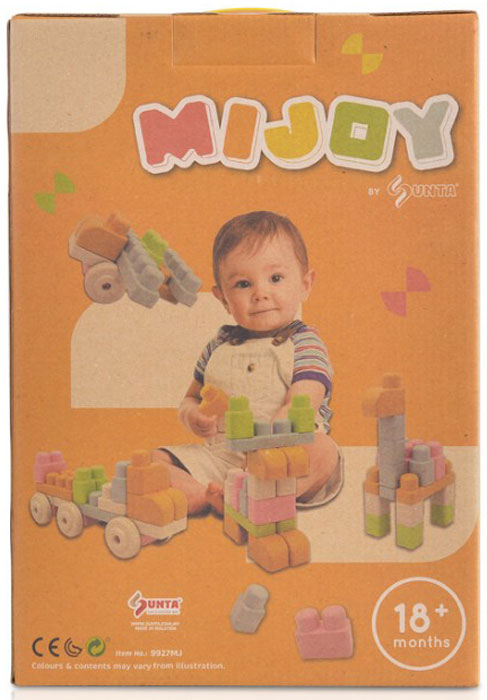 Blocos ecológicos 63 unidades Sunta Toys Mijoy