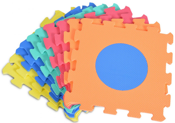 Tapete atividade formas geométricas 10 peças Moni