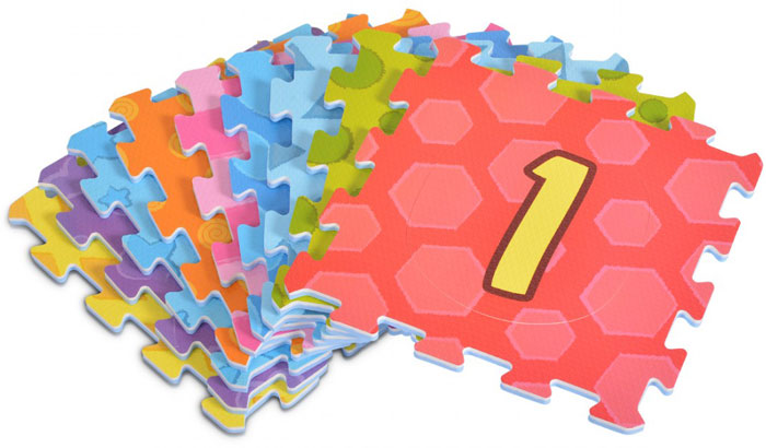 Tapete atividade Números 9 peças Moni