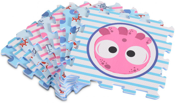 Tapete atividade mundo marinho 9 peças Moni