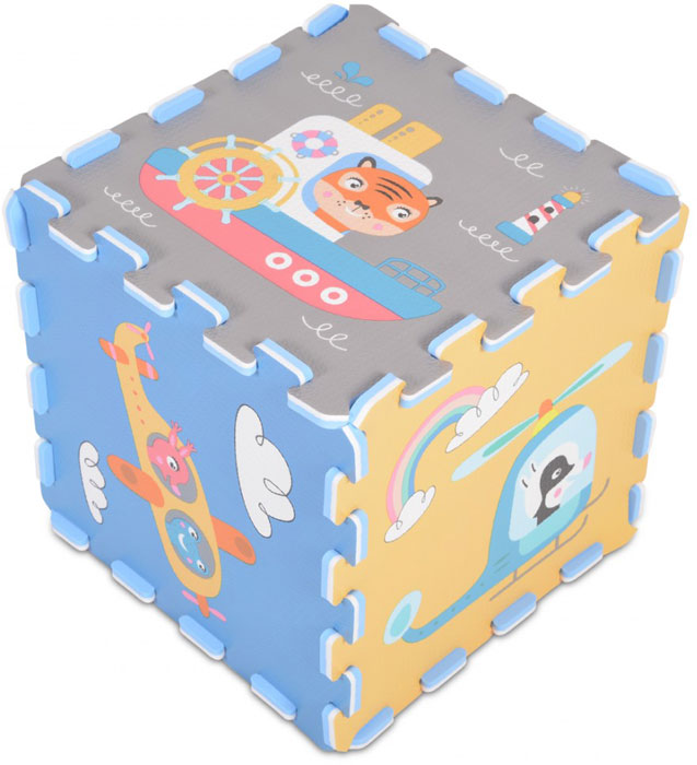 Tapete atividade meios transporte 9 peças Moni