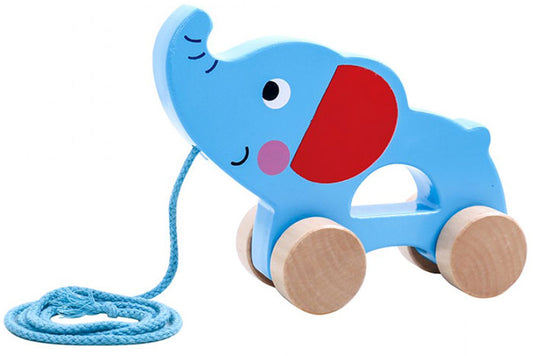 Brinquedo de arrasto elefante em madeira Tooky Toy