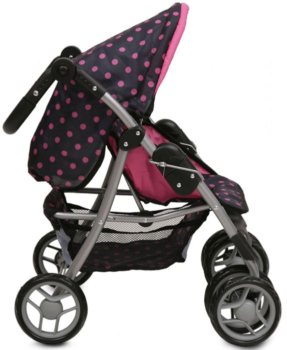 Carrinho de boneca Moni Pinky dots