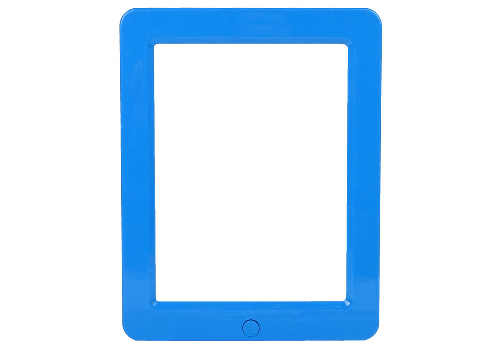 Quadro mágico 3D neon branco azul