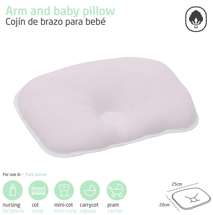 Cambrass - Almofada de braço LISO E, ROSA