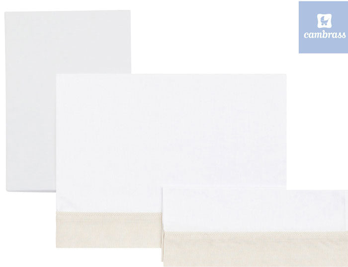 Cambrass - Lençóis cama grades BEIGE, STAR