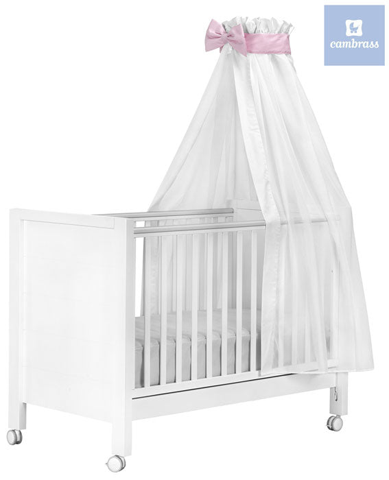 Cambrass - Dossel de berço VOILE rosa
