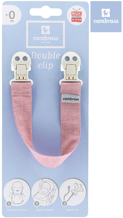 Cambrass - Cinta dupla DENIM, ROSA