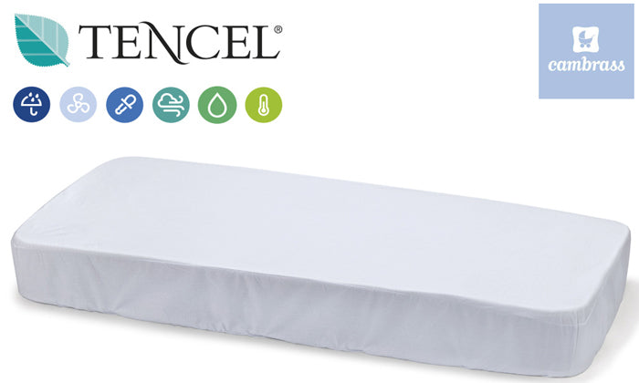 Cambrass - Cobertura de colchão, 60x120 cm CELESTE