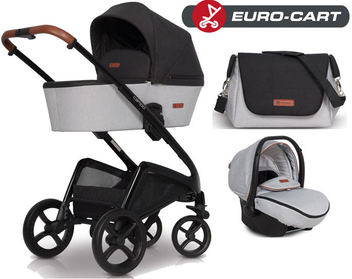 EURO-CART - CAMPO chassis, alcofa, + bolsa + Grupo 0+ ISOFIX READY Anthracite