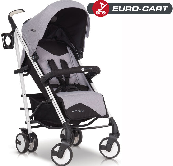 EURO-CART - Carrinho de bebé CROSSLINE Grey Fox
