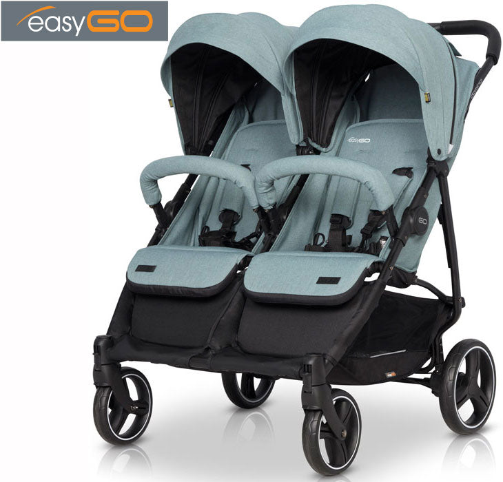 EASYGO - Carrinho de gémeos DOMINO 2020 Mineral