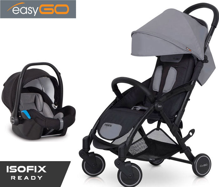 EASYGO - Carrinho multifuncional MINIMA + STARTER 0+ ISOFIX READY Grey Fox