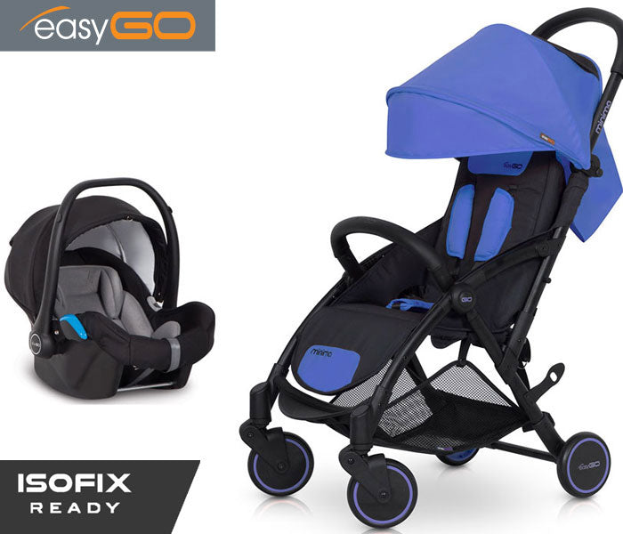 EASYGO - Carrinho multifuncional MINIMA + STARTER 0+ ISOFIX READY Saphire