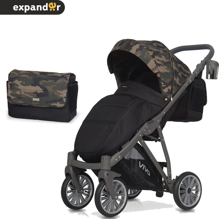EXPANDER - Carrinho de bebé VIVO Military Green