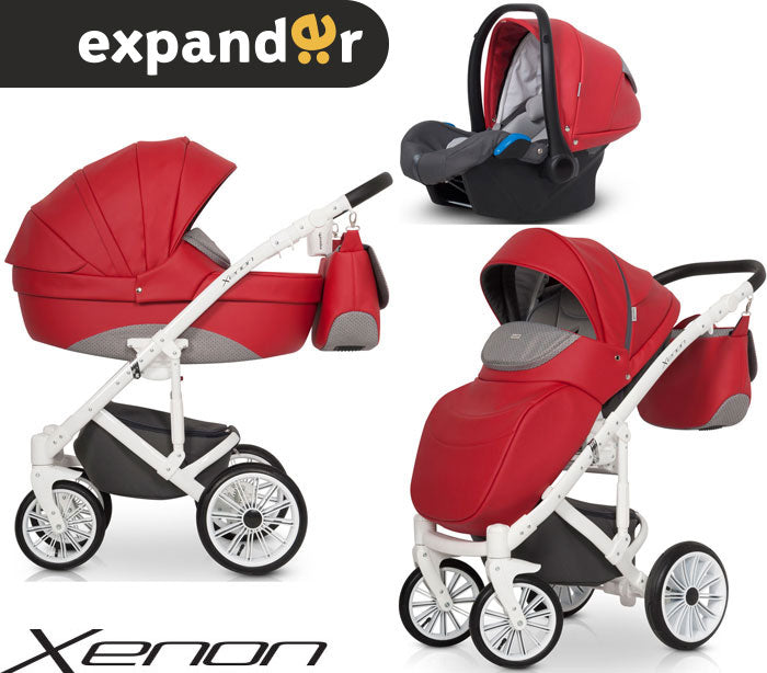 EXPANDER - Carrinho multifuncional XENON + KITE ISOFIX READY Scarlet