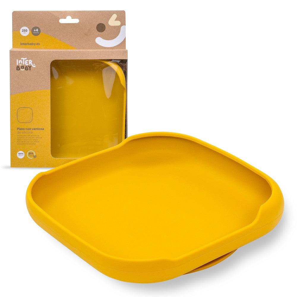 Prato De Silicone Com Ventosa Ocr Terra Interbaby