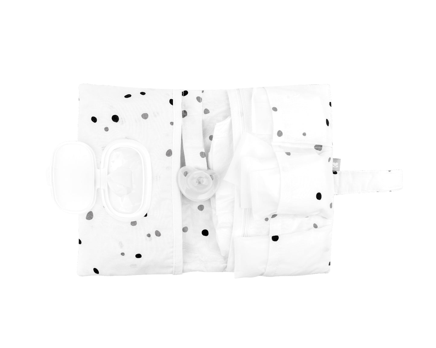 Porta-fraldas Bear with me Rosa - blanco Kikkaboo