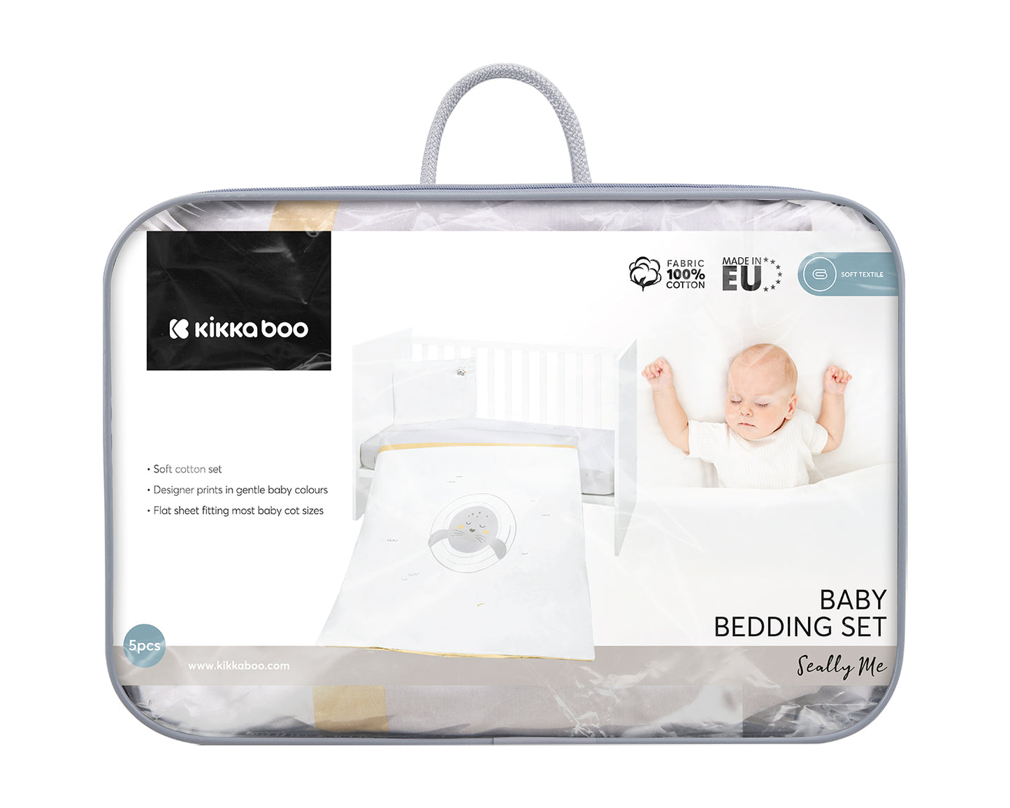 Conjunto de cama Seally Me de 5 peças Kikkaboo