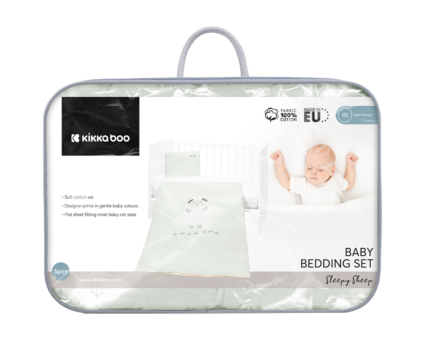 Conjunto de cama Sleepy Sheep de 5 peças Kikkaboo