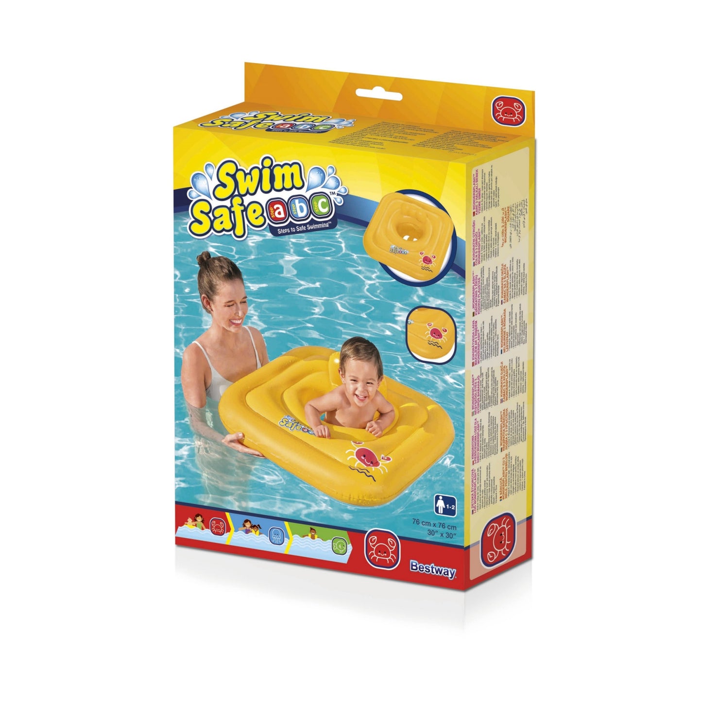 Assento Quadrado Swim Safe Step A 76Cm X 76Cm Bestway