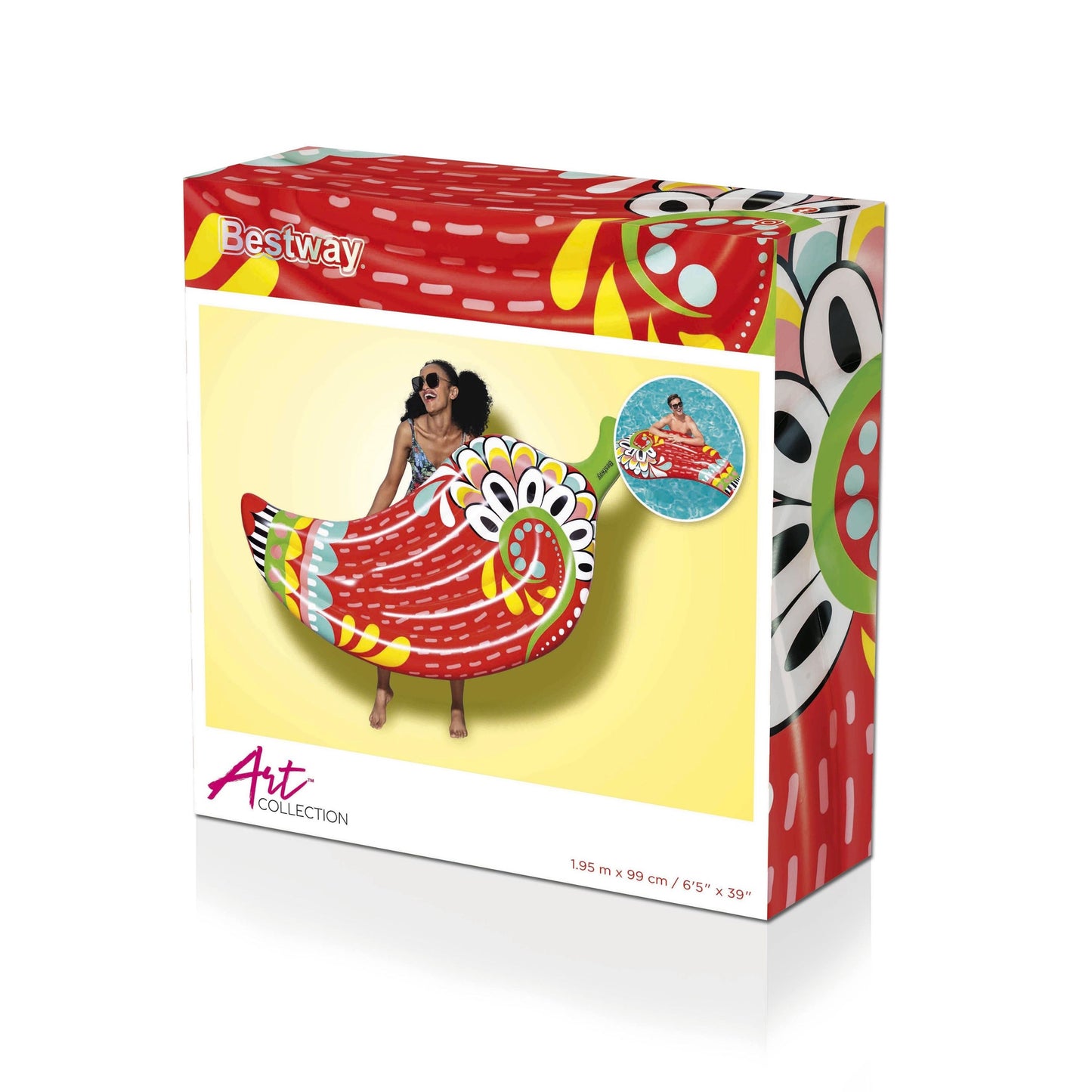 Colchão Insuflável Fiesta Paprika 1,95M X 99Cm Bestway