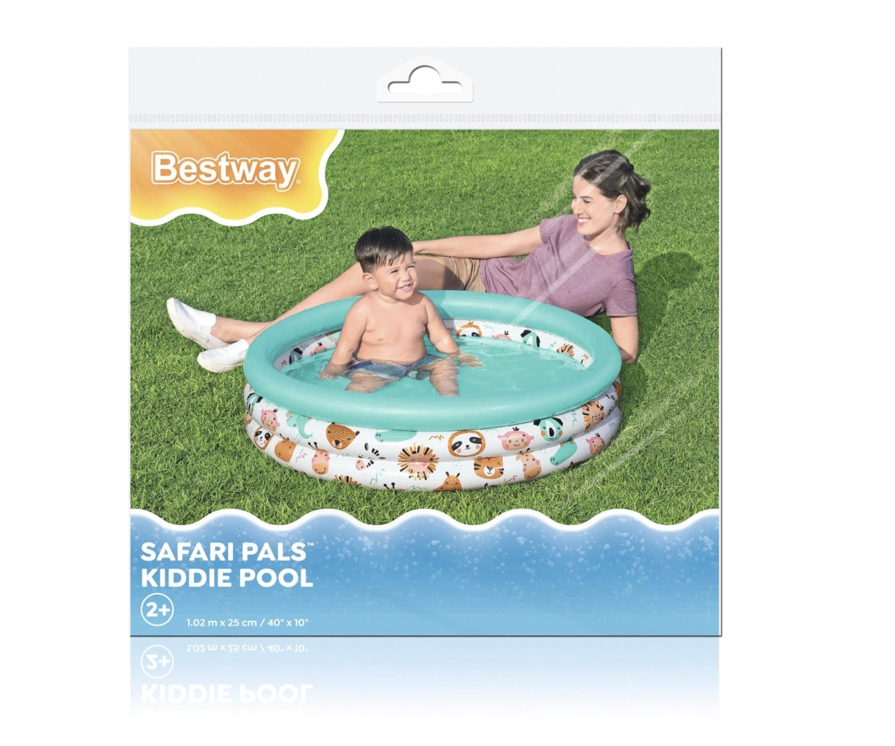 Piscina Insuflável Animais Do Safari 102Cm X 25Cm Bestway