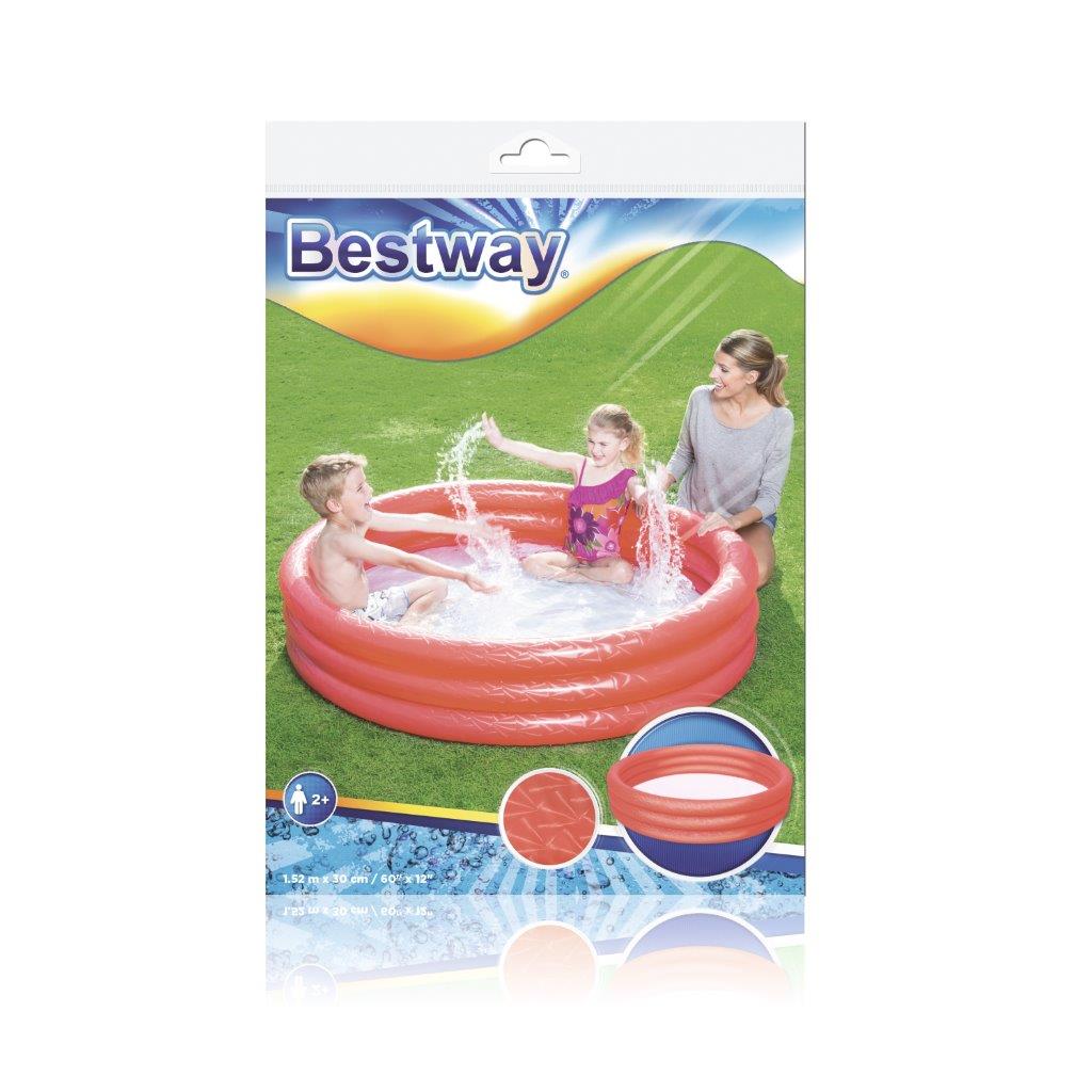Piscina Insuflável Vermelha 1,52M X 30Cm Bestway