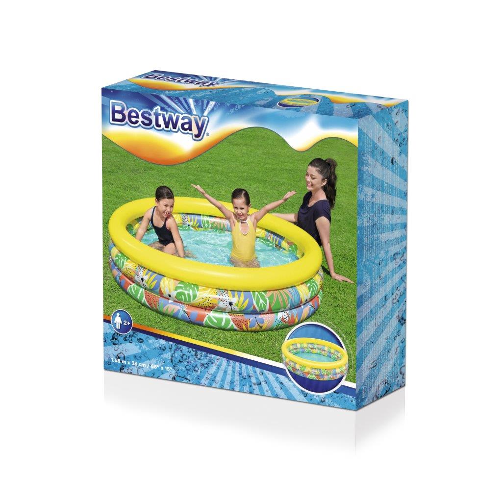 Piscina Insuflável Plantas Tropicais 1,68M X 38Cm Bestway