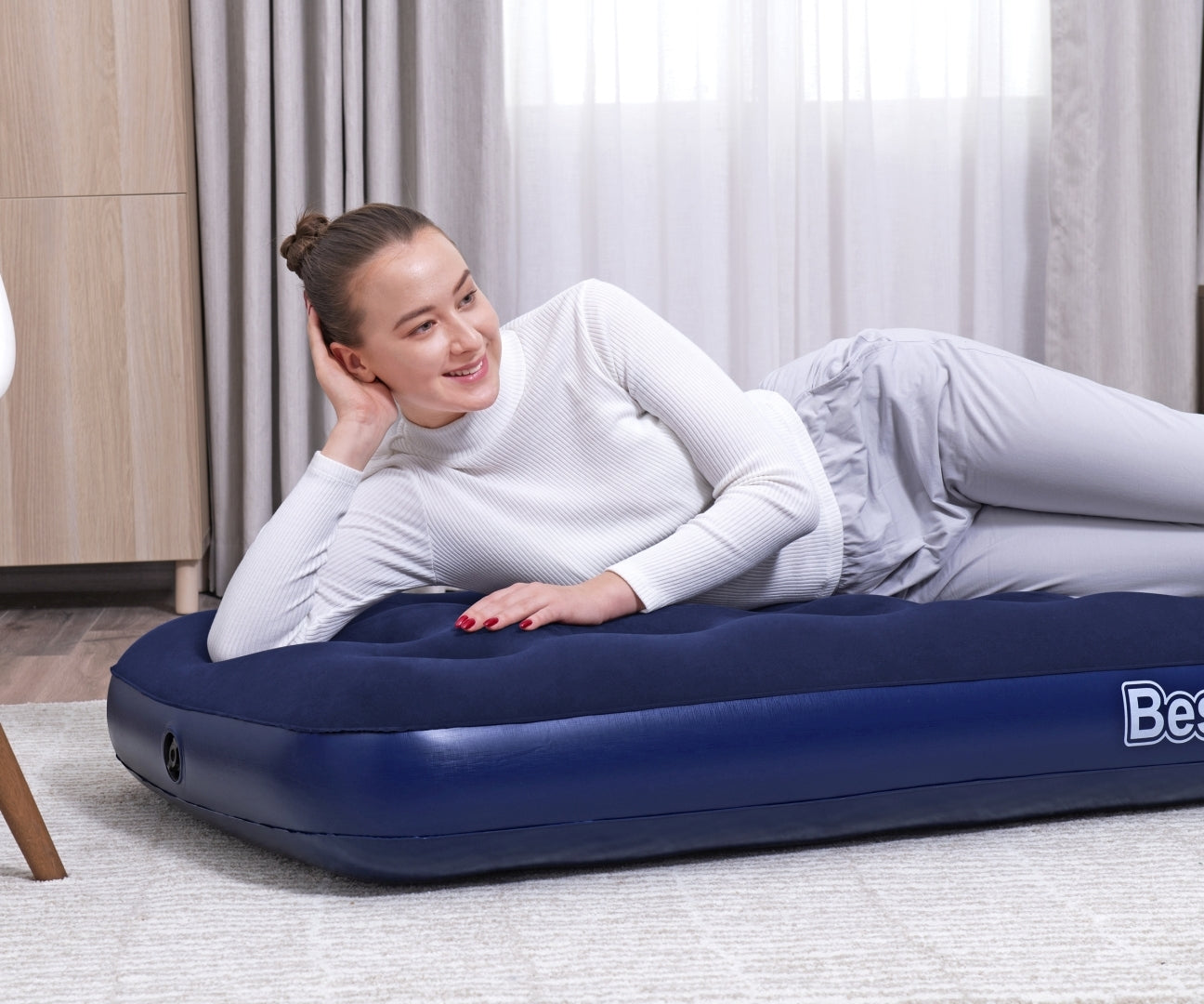 Colchão Insuflável De Viagem Twin 1,88M X 0,99M X 22Cm Bestway
