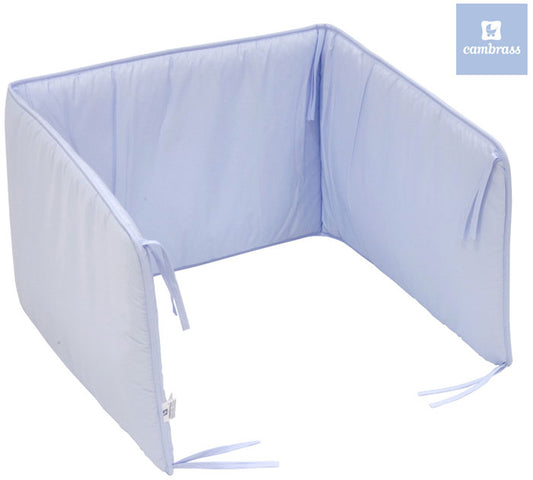 Cambrass - Protetor cama de grades LISO E 60x40 cm azul