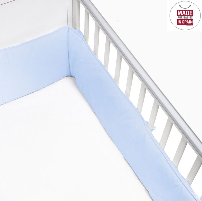 Cambrass - Protetor cama de grades LISO E 360x30 cm azul