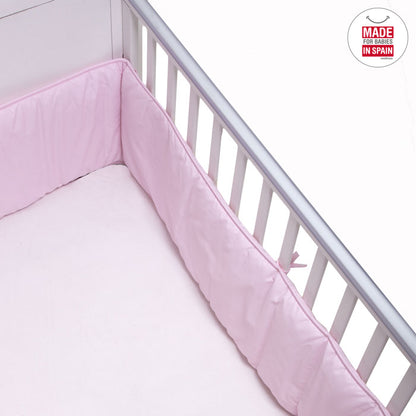 Cambrass - Protetor cama de grades LISO E 360x30 cm rosa