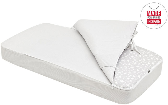 Cambrass - Saco de cama de grades STAR 60x120 cm cinzento
