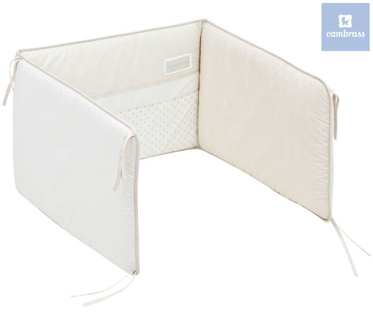 Cambrass - Protetor cama de grades  60x40 cm STAR Beje