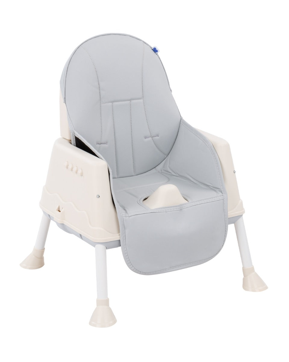Cadeira de refeição 3 em 1 Grey Cream Kikkaboo