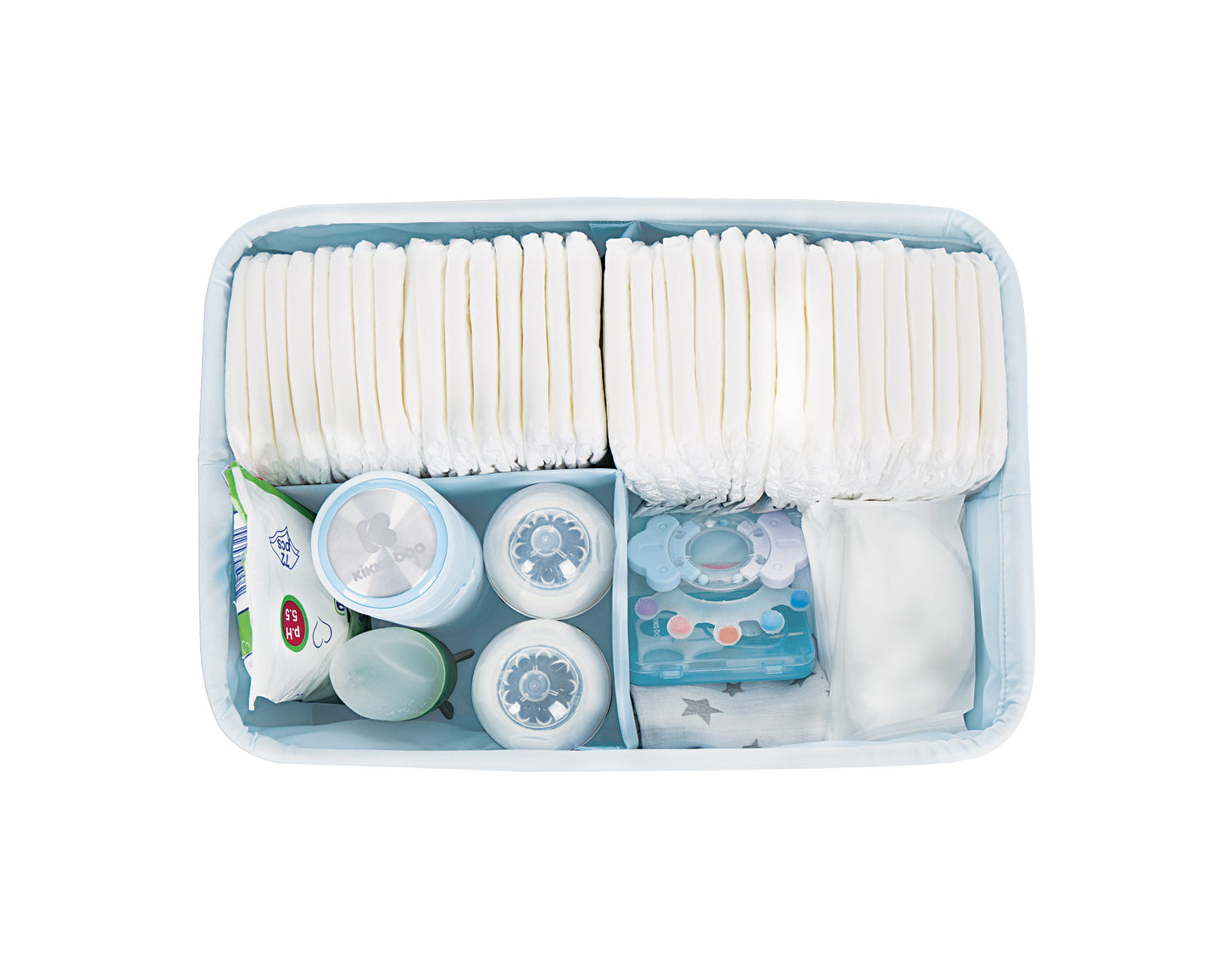 Organizador de fraldas Bear with Me Azul