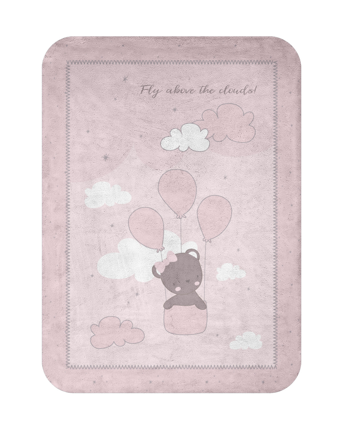 Manta para bebé super macia 80/110 cm Dream Big Pink
